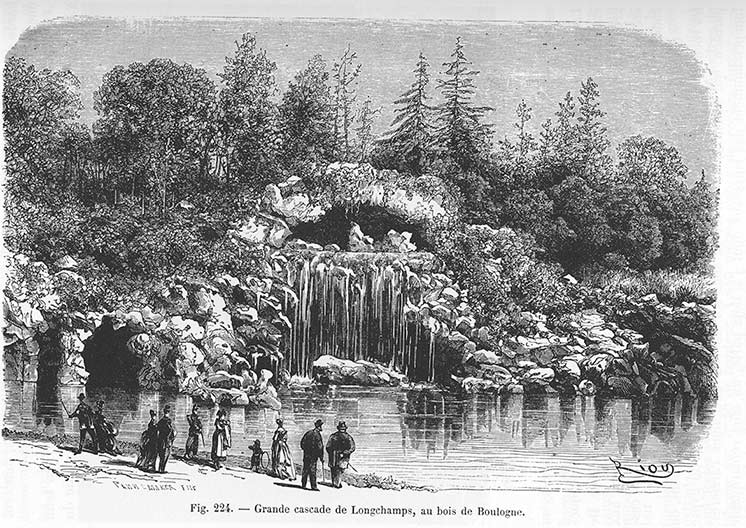 Grande cascade Longchamps 1867 Eugene Combaz